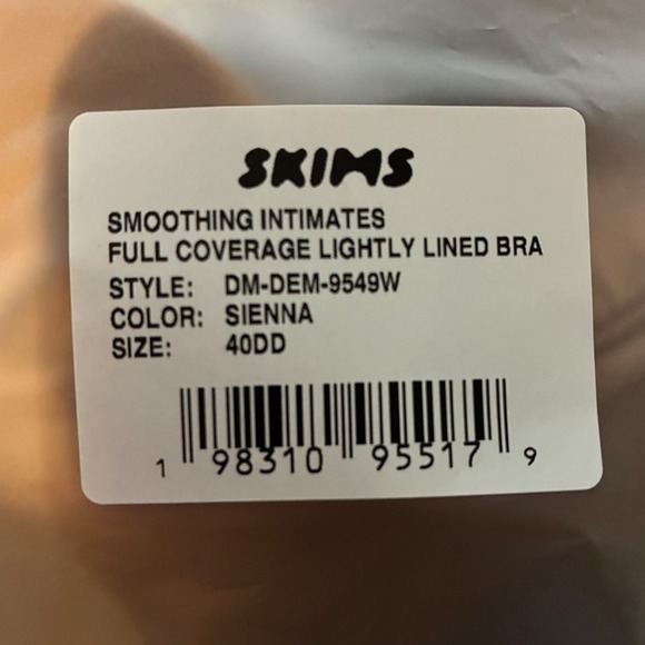 SKIMS Smoothing Intimates Full Coverage Lightly Lined Bra Sienna 40DD 42D NWT - Picture 7 of 7